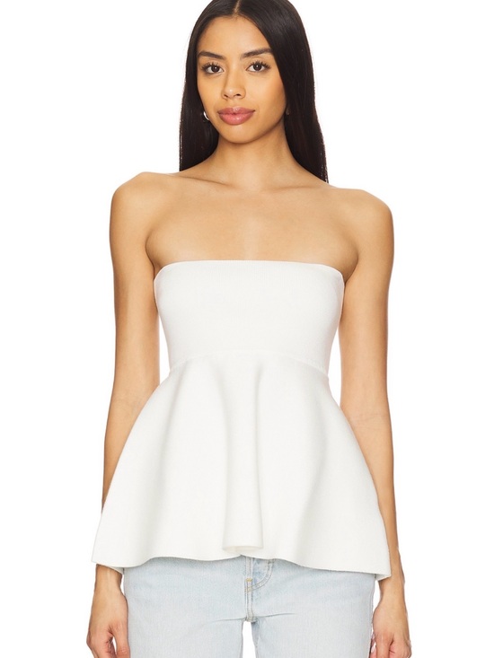 House of Harlow 1960 Tops - House of Harlow 1960 White Peplum Top